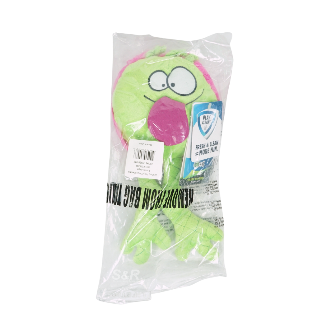 GoDog Play Clean Germs Lime Large Pet Toy